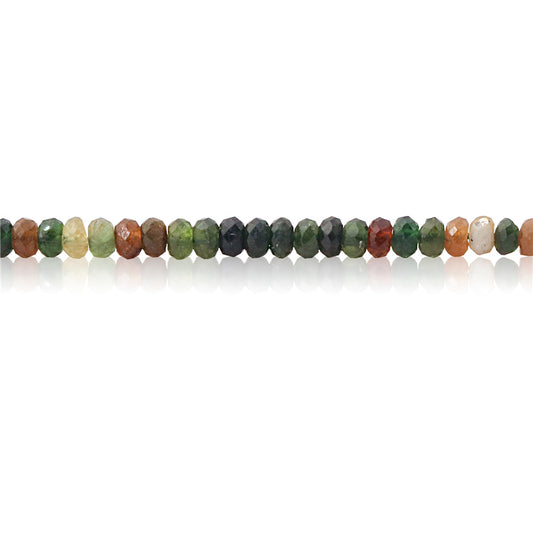 Natural Tourmaline Beads Abacus Faceted 3x4mm Hole 0.6mm about 136pcs 39cm strand