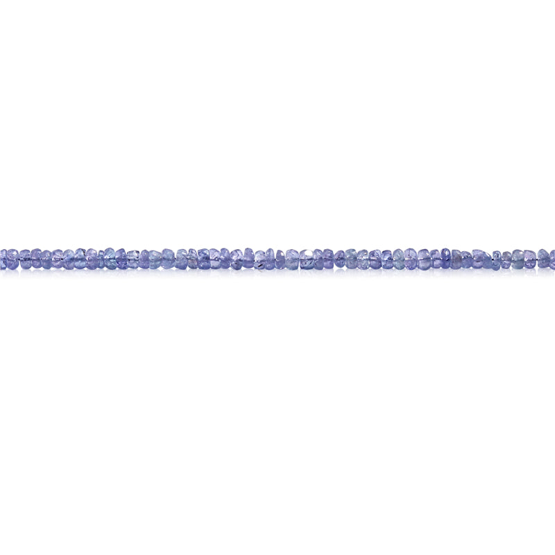 Perle di tanzanite naturale 7A Abaco sfaccettato 2-3x4mm Foro 0,6 mm circa 160 pezzi filo da 39 cm