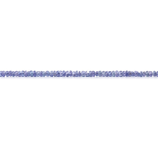 Perles de Tanzanite naturelle 7A boulier à facettes 2-3x4mm trou 0.6mm environ 160 pièces sur fil de 39cm