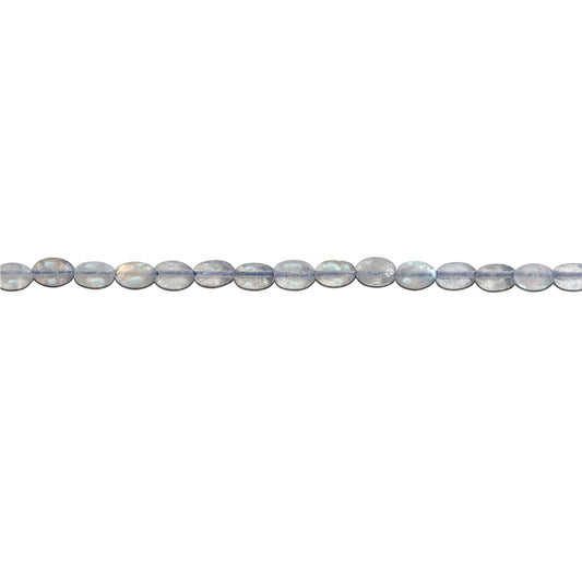 Natural Labradorite Beads Oval Faceted 4x6mm Hole 0.8mm about 66pcs 39cm strand