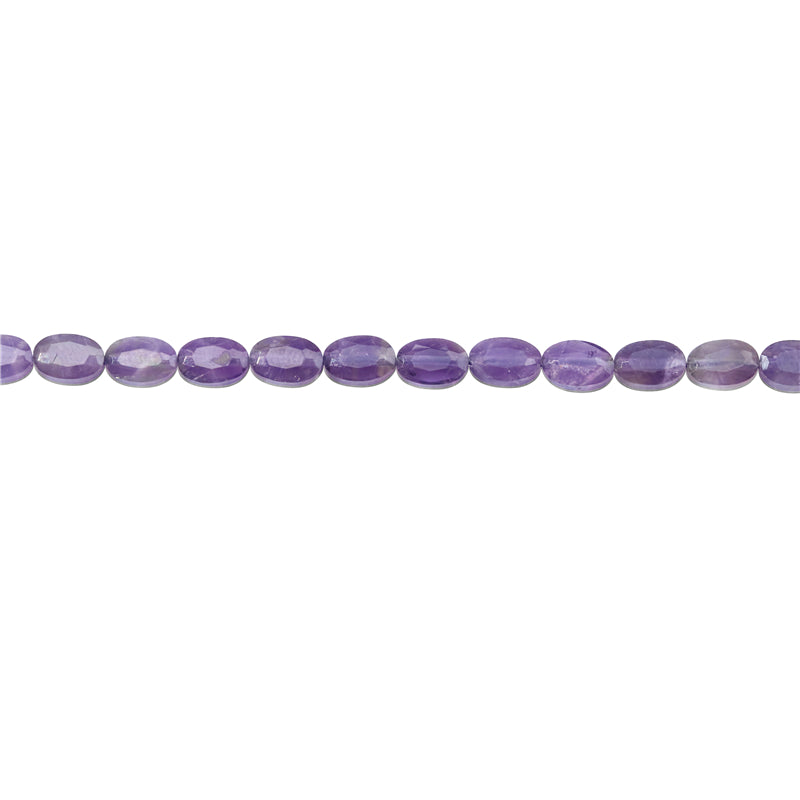 Natural Amethyst Beads Oval Faceted 4x6mm Hole 0.8mm about 66pcs 39cm strand