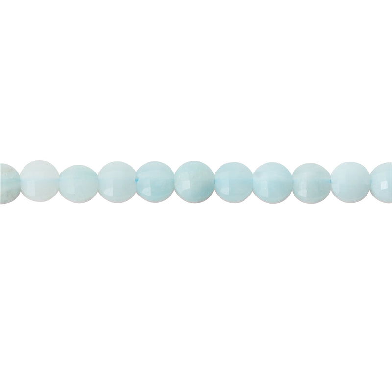 Natural Amazonite Beads Flat Round Faceted 4mm Hole 0.6mm about 95pcs 39cm strand