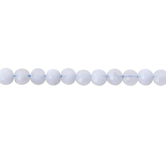 Natural Blue Chalcedony Beads Flat Round Faceted 4mm Hole 0.6mm about 95pcs 39cm strand