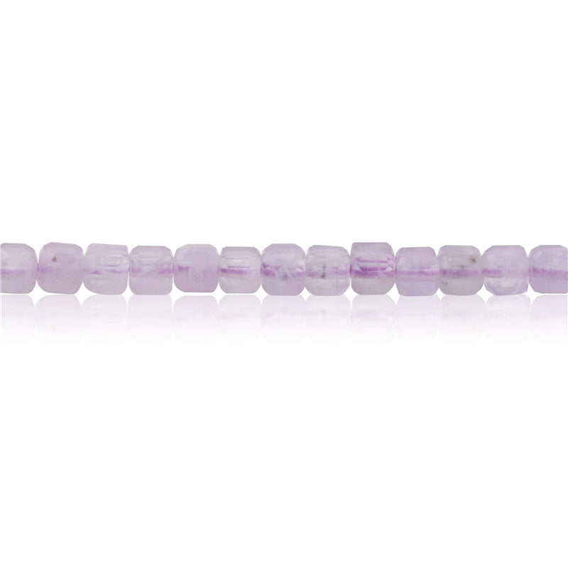 Natural Purple Jade Beads Faceted Cube 4mm Hole 0.6mm about 93pcs 39cm strand