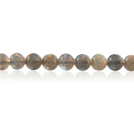 Perline di labradorite naturale rotonde da 8 mm, foro da 1 mm, circa 50 pezzi di filo da 39 cm