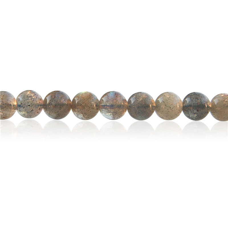 Perles Labradorite naturelle ronde 10mm trou 1.2mm environ 40pcs 39cm sur fil