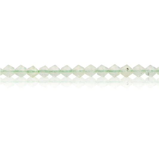 Natural Prehnite Beads Faceted Rhombus 4mm Hole 0.6mm about 103pcs 39cm strand