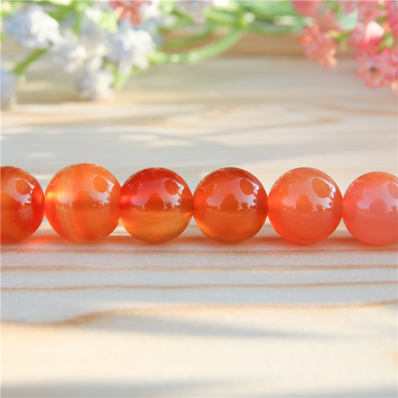 Natural Carnelian Beads Round 6mm Hole 0.8mm about 65pcs 39cm strand