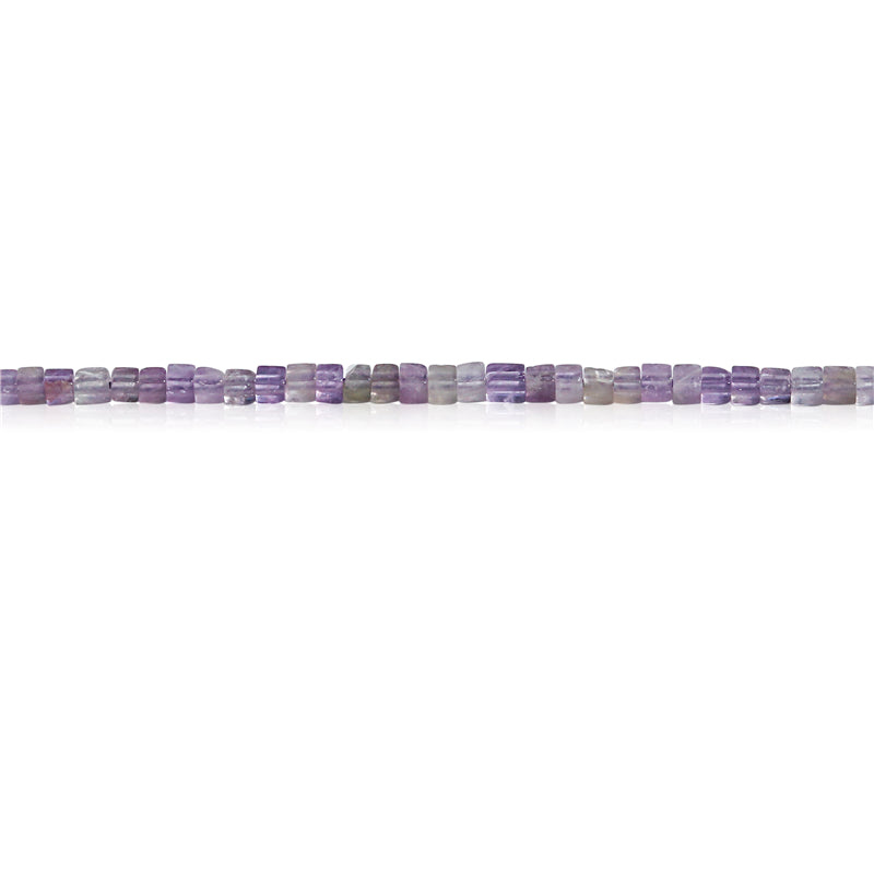 Natural Amethyst Beads Cube 2.5mm Hole 0.7mm about 153pcs 39cm strand