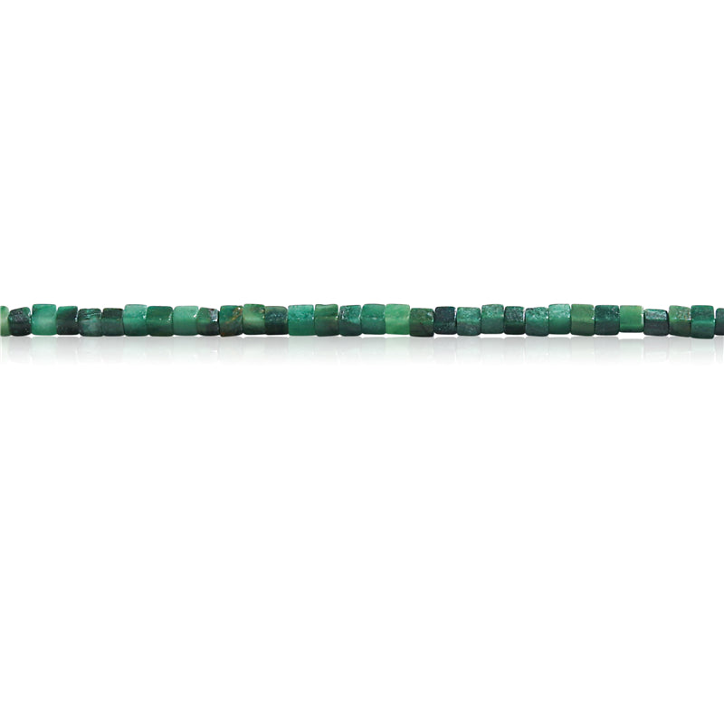 Natürliche afrikanische Jadeperlen, Würfel, 2,5 mm, Loch 0,7 mm, ca. 153 Stück, 39 cm Strang