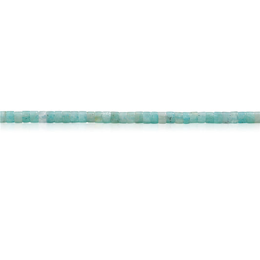 Perles d'Amazonite naturelle Heishi sur fil 2x3mm trou 0.6mm environ 199pcs 39cm