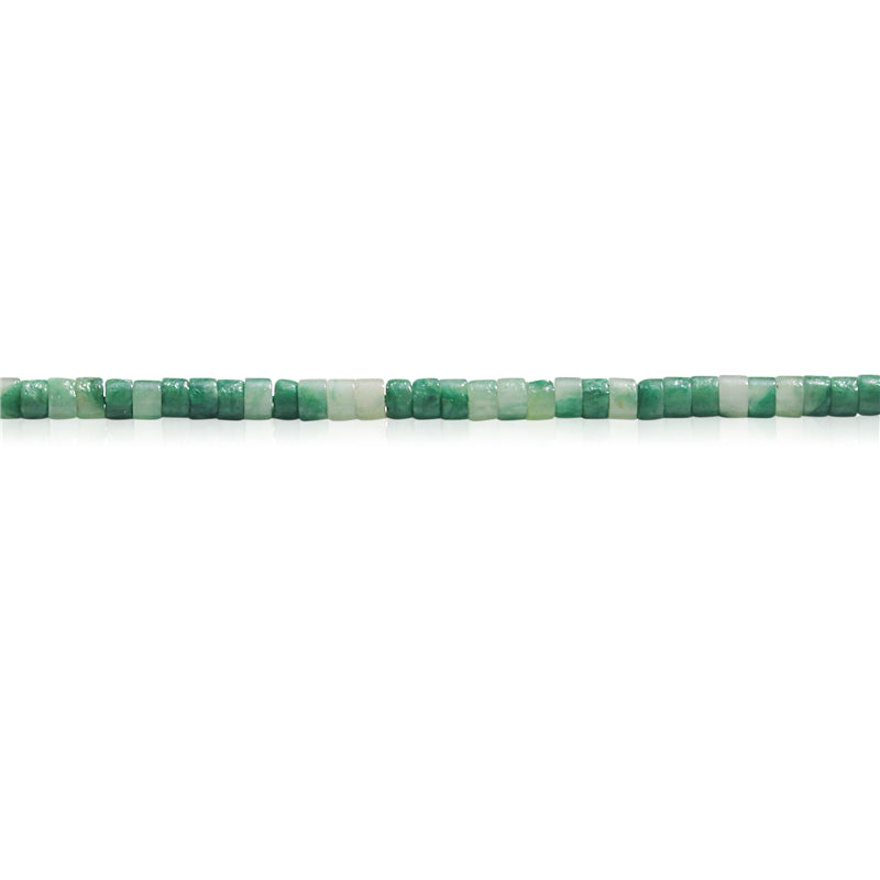 Cuentas de jade africano natural Heishi 2x3 mm Agujero 0.6 mm Sobre 199 unidad 39 cm tira