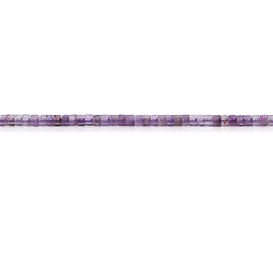 Natural Amethyst Beads Heishi 2x3mm Hole 0.6mm about 199pcs 39cm strand