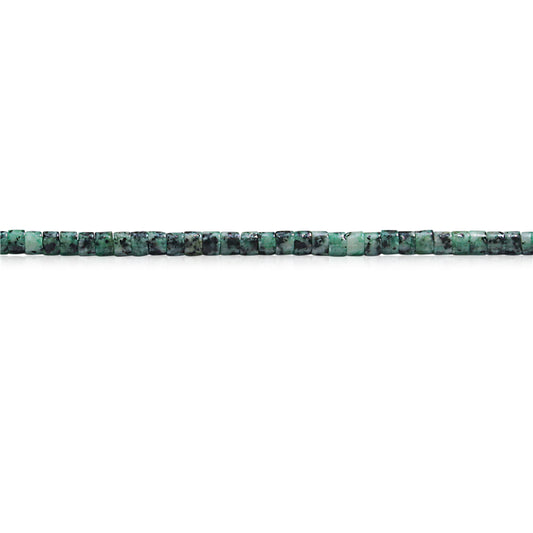 Natürliche afrikanische Türkis-Perlen, Heishi, 2 x 3 mm, Loch 0,6 mm, ca. 199 Stück, 39 cm Strang