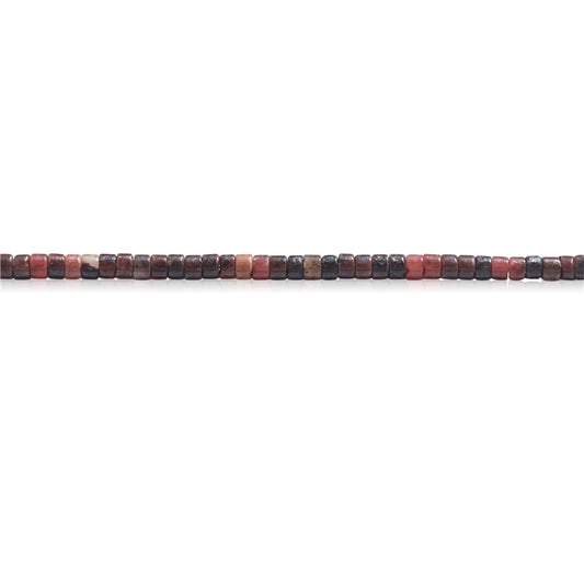 Natürliche schwarze Linie türkisfarbene Heishi-Perlen, 2 x 3 mm, Loch 0,6 mm, ca. 199 Stück, 39 cm Strang