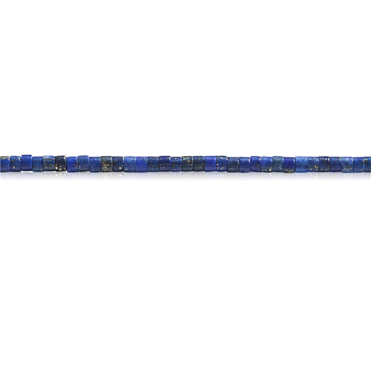 Natürliche Lapislazuli-Perlen, Heishi, 2 x 3 mm, Loch 0,6 mm, ca. 199 Stück, 39 cm Strang