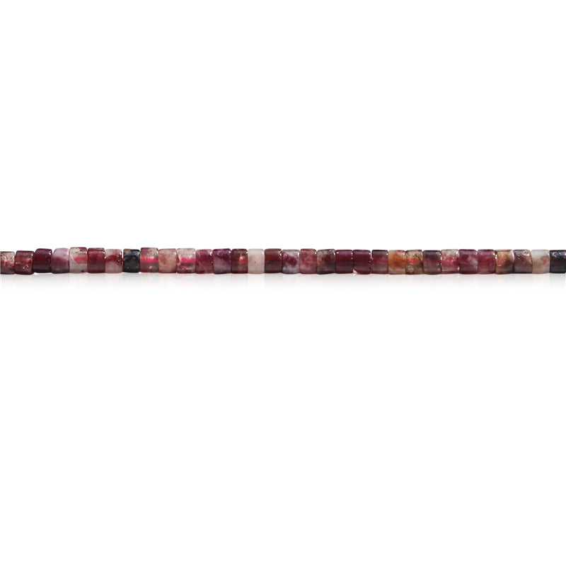 Perles de tourmaline en fleur de prunier naturelle Heishi sur fil de 39cm, trou de 2x3mm, 0.6mm, environ 199 pièces