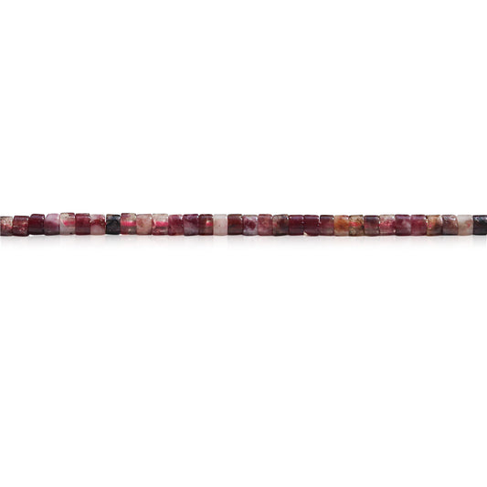 Natural Plum Blossom Tourmaline Beads Heishi 2x3mm Hole 0.6mm about 199pcs 39cm strand