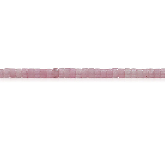 Natural Rose Quartz Beads Heishi 2x3mm Hole 0.6mm about 199pcs 39cm strand