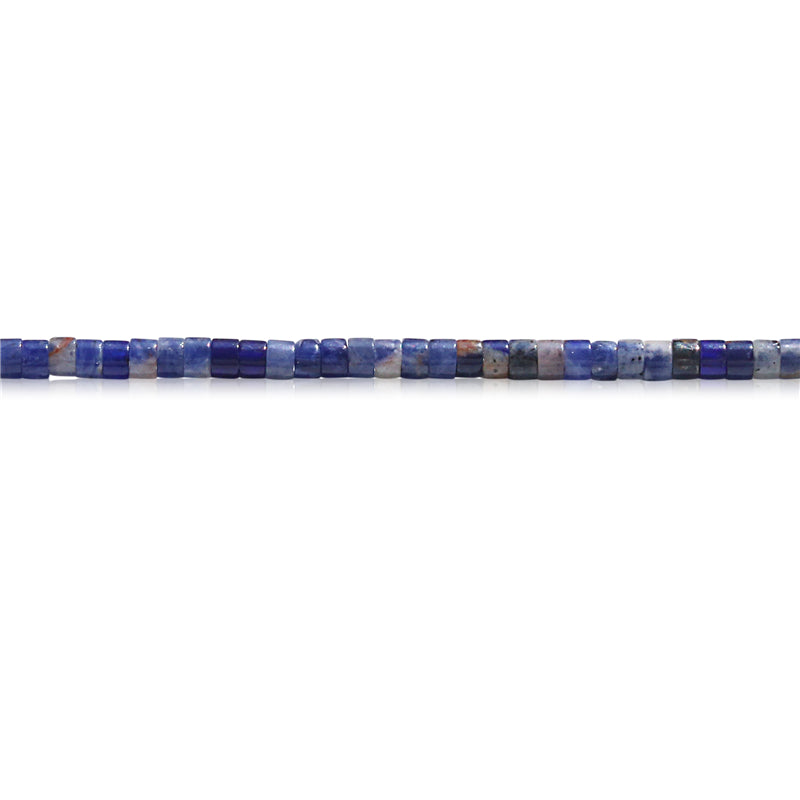 Natural Sodalite Beads Heishi 2x3mm Hole 0.6mm about 199pcs 39cm strand