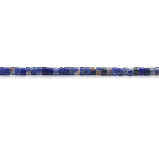 Perline di sodalite naturale Heishi 2x3 mm Foro 0,6 mm circa 199 pezzi da 39 cm di filo