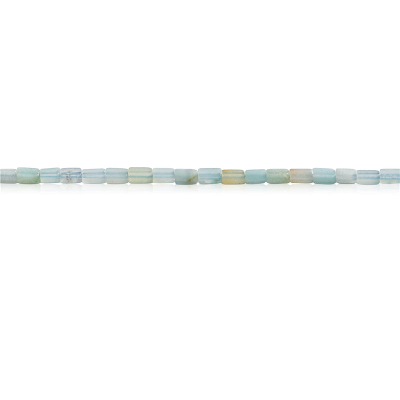 Natural Amazonite Beads Rectangle 2x4mm Hole 0.7mm about 97pcs 39cm strand