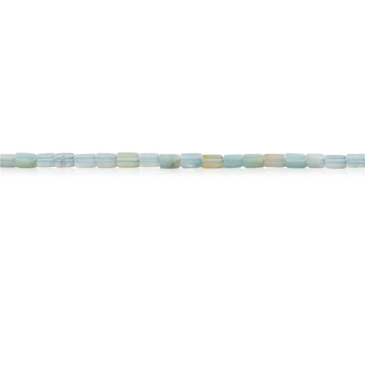 Natürliche Amazonit-Perlen, rechteckig, 2 x 4 mm, Loch 0,7 mm, ca. 97 Stück, 39 cm Strang