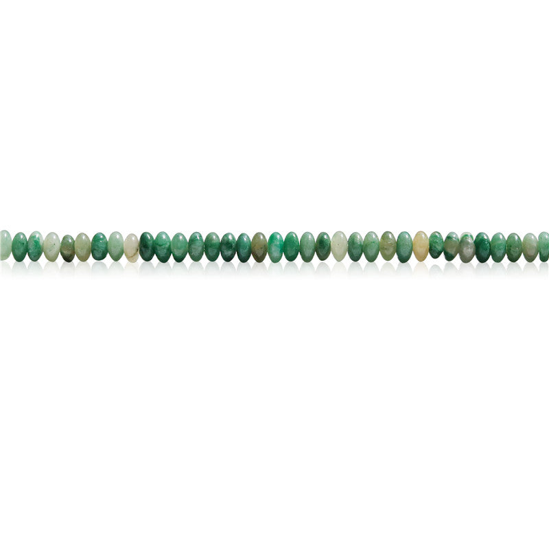 Cuentas de jade africano natural Ábaco 2x4 mm Agujero 0.8 mm Sobre 165 unidad 39 cm tira