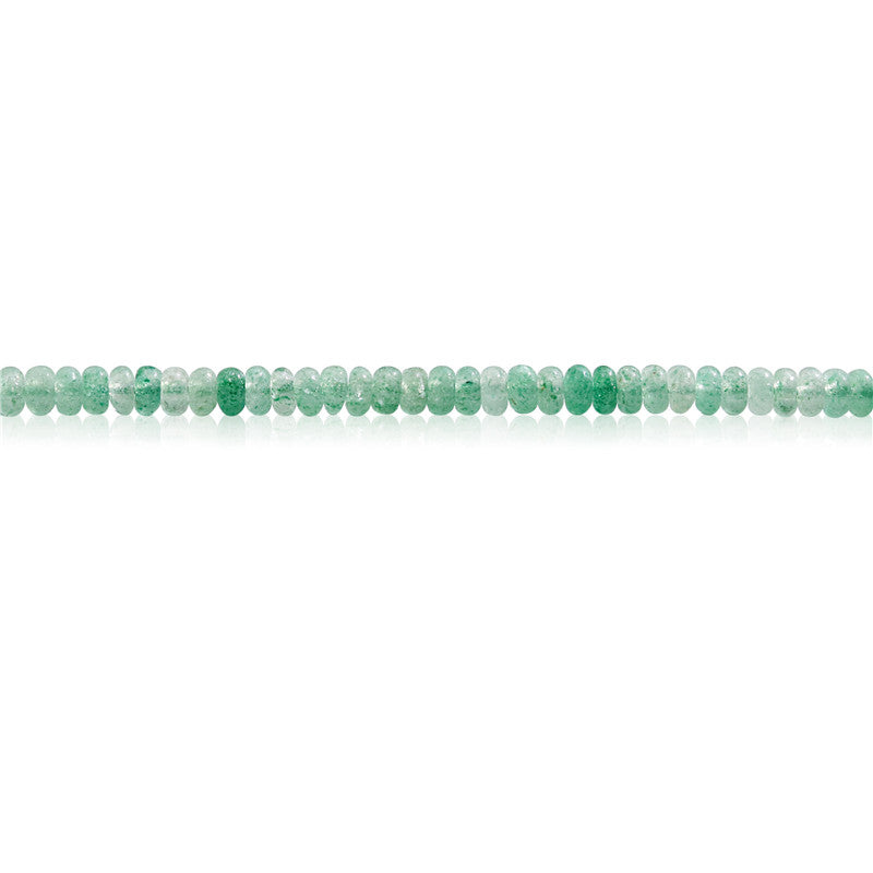 Natural Green Dot Beads Abacus 2x4mm Hole 0.8mm  about 165pcs 39cm strand