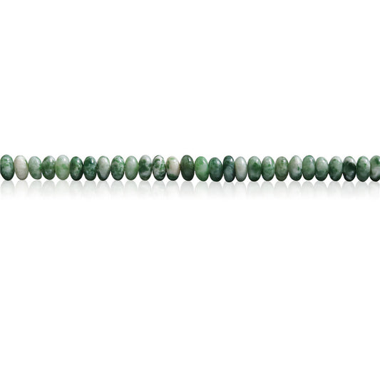 Natural Green Dot Beads Abacus 2x4mm Hole 0.8mm  about 165pcs 39cm strand