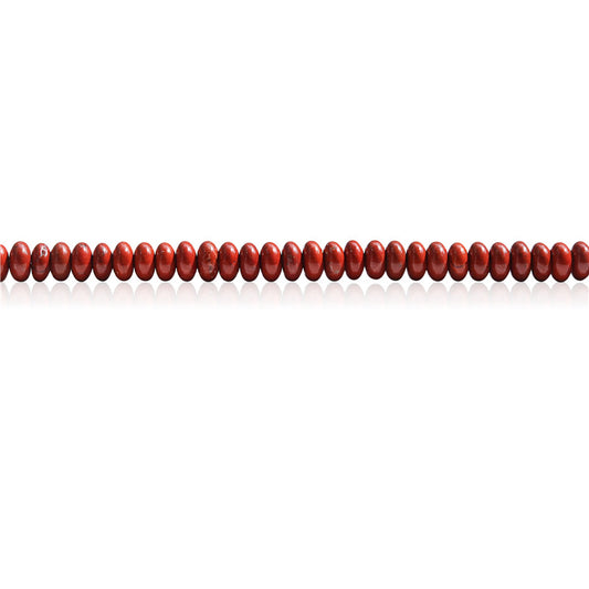 Natural Red Jasper Beads Abacus 2x4mm Hole 0.8mm  about 165pcs 39cm strand