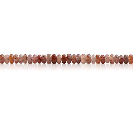 Natural Strawberry Crystal Beads Abacus 2x4mm Hole 0.8mm  about 165pcs 39cm strand