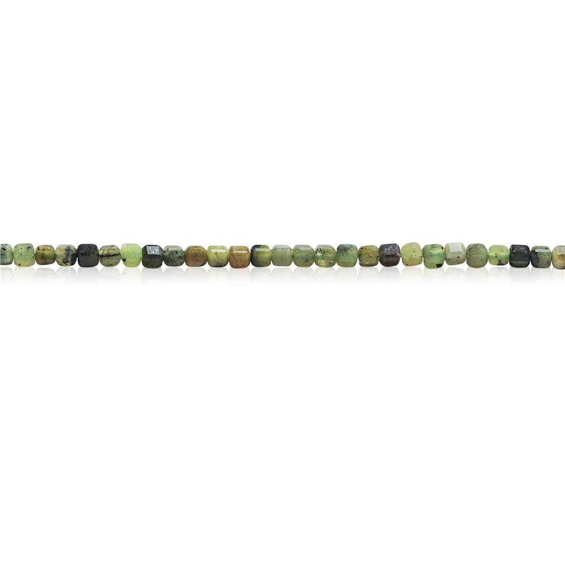 Natural Southern Jade  Beads Faceted Cube 2.5mm Hole 0.7mm about 156pcs 39cm strand