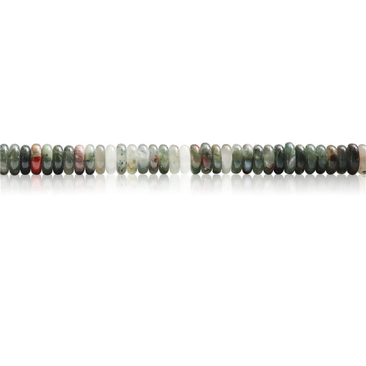 Natural African Blood Stone Beads Heishi 2x6mm Hole 1mm about 189pcs 39cm strand