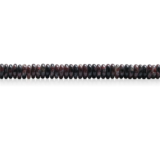 Natural Fireworks Garnet Beads Heishi 2x6mm Hole 1mm about 189pcs 39cm strand