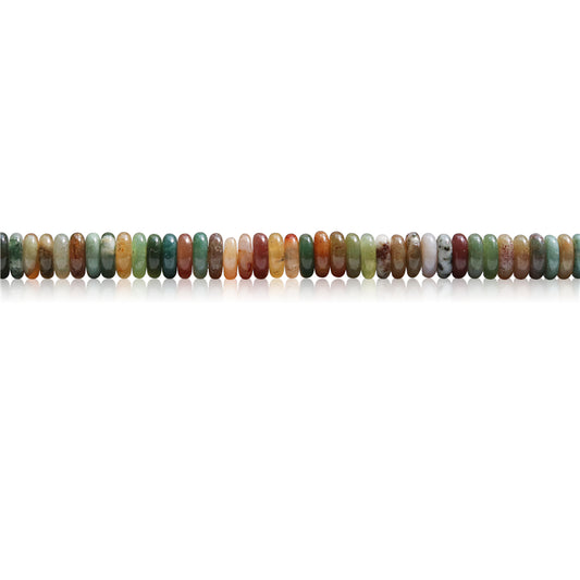 Natural Indian Agate Beads Heishi 2x6mm Hole 1mm about 189pcs 39cm strand