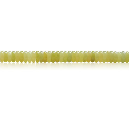 Natural Lemon Jade Beads Heishi 2x6mm Hole 1mm about 189pcs 39cm strand