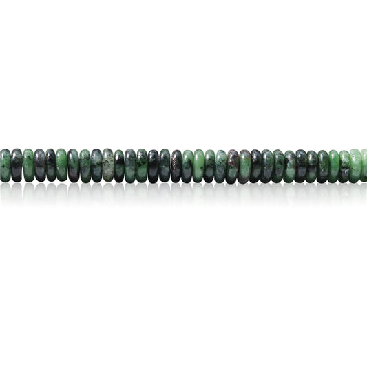 Perline Zoisite Rubino Naturale Heishi 2x6mm Foro 1mm circa 189 pezzi 39 cm filo