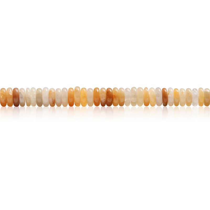 Natural Yellow Aventurine Beads Heishi 2x6mm Hole 1mm about 189pcs 39cm strand