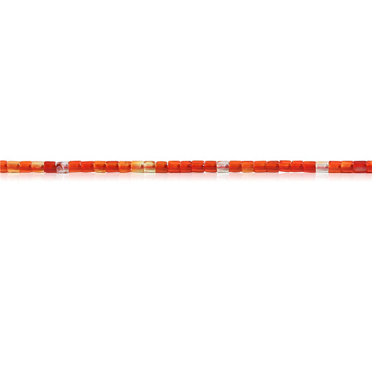 Natural Carnelian Beads Heishi 2x2mm Hole 0.6mm about 201pcs 39cm strand