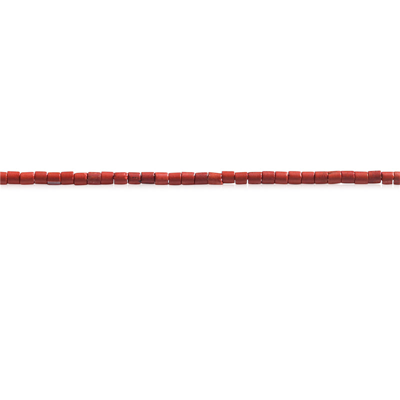 Perline di diaspro rosso naturale Heishi 2x2 mm Foro 0,6 mm circa 201 pezzi da 39 cm di filo