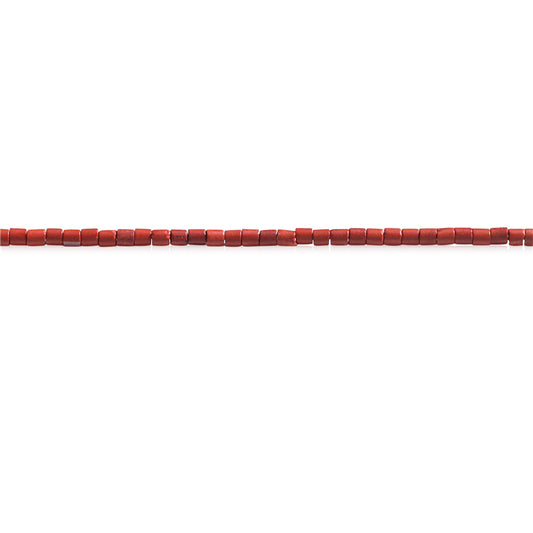 Perline di diaspro rosso naturale Heishi 2x2 mm Foro 0,6 mm circa 201 pezzi da 39 cm di filo