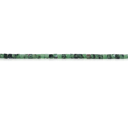 Perline Zoisite rubino naturale Heishi 2x2 mm Foro 0,6 mm circa 201 pezzi filo da 39 cm