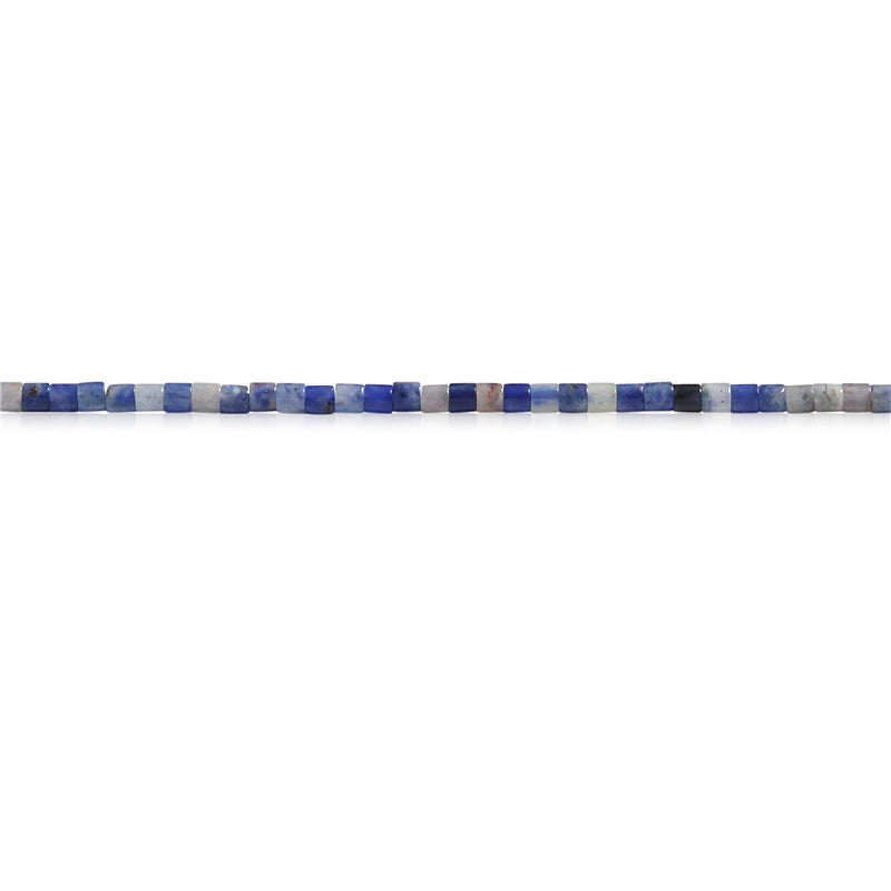 Perles Sodalite naturelle Heishi sur fil 2x2mm trou 0.6mm environ 201pcs 39cm