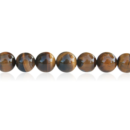 Natural Yellow Tiger Eye Beads Round 6mm Hole 0.8mm about 65pcs 39cm strand