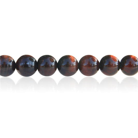 Natural Red Tiger Eye Beads Round 10mm Hole 1.2mm about 40pcs 39cm strand