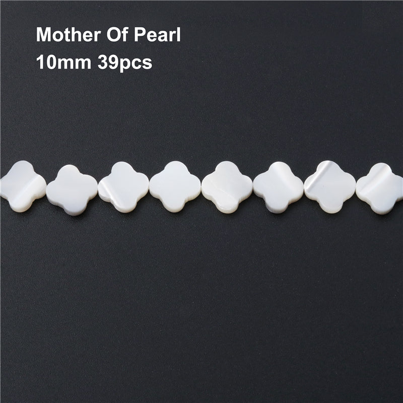 Natural Mother Of Pearl Shell Flat Flower Shape Beads 10mm Hole 1mm about 39pcs 39cm strand