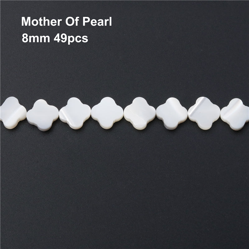 Natural Mother Of Pearl Shell Flat Flower Shape Beads 8mm Hole 0.8mm about 49pcs 39cm strand