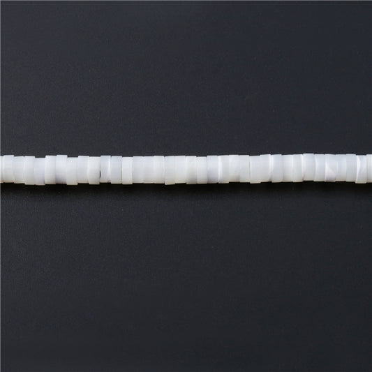 Natural Mother Of Pearl Shell Spacer Beads 2x4mm Hole 0.8mm about 167pcs 39cm strand