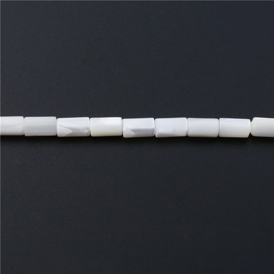 Natural Mother Of Pearl Shell Beads Barrel Shaped 5x6mm Hole 0.8mm about 67pcs 39cm strand